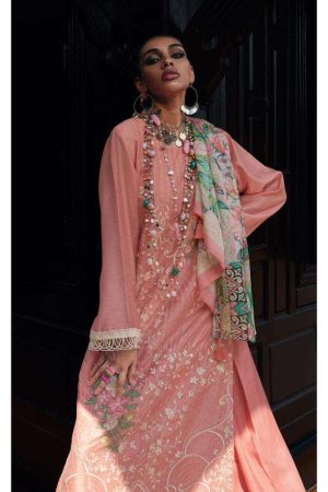 My Fashion Road Varsha Ranjhaa Designer Exclusive Muslin Salwar Suit | Pink