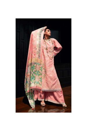 My Fashion Road Varsha Ranjhaa Designer Exclusive Muslin Salwar Suit | Pink
