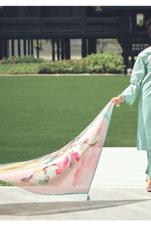 My Fashion Road Varsha Magnolia Designer Cotton Salwar Kameez | Green