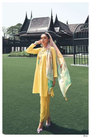 My Fashion Road Varsha Magnolia Designer Cotton Salwar Kameez | Yellow