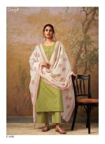 My Fashion Road Ganga Aisha Cotton Plazzo Dress Material | Green