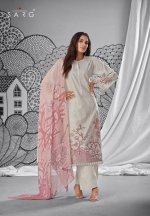 My Fashion Road Miraah Sarg Cotton Lawn Pant Style Suits | Beige