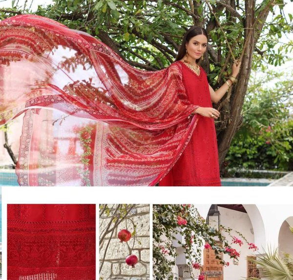 My Fashion Road Noor Luxury Chikankari Lawn 2023 by Sadia Asad | D4 – B