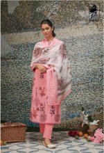 My Fashion Road Sahiba Sairah Cotton Pant Style Dress Material | Peach