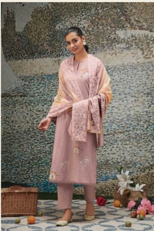 My Fashion Road Sahiba Sairah Cotton Pant Style Dress Material | Beige