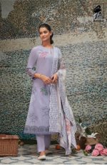 My Fashion Road Sahiba Sairah Cotton Pant Style Dress Material | Lilac