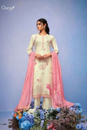 My Fashion Road Ganga Pratiksha Exclusive Fancy Cotton Ladies Suit | C-1408
