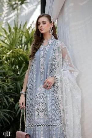 My Fashion Road Mariab Luxury Lawn Unstitched Eid collection 2023 | D10