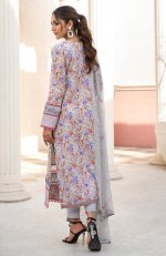 My Fashion Road Alzohaib Sunshine Bloom Unstitched Suit With Chikankari Dupatta | D10