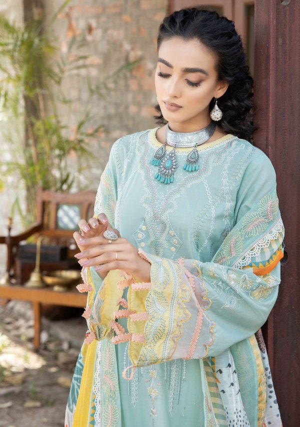 My Fashion Road Tehzeeb by Riaz Arts Embroidered Lawn Collection 2023 | TL-39