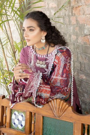 My Fashion Road Tehzeeb by Riaz Arts Embroidered Lawn Collection 2023 | TL-40