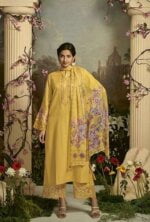 My Fashion Road Kimora Heer Gulbagh Designer Fancy Cotton Salwar Kameez | Yellow