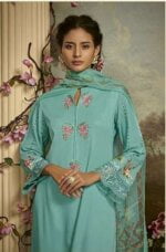 My Fashion Road Kimora Heer Gulbagh Designer Fancy Cotton Salwar Kameez | Turqoise