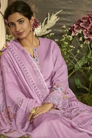 My Fashion Road Kimora Heer Gulbagh Designer Fancy Cotton Salwar Kameez | Lilac