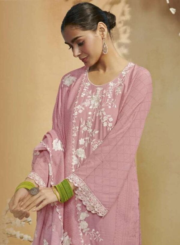 My Fashion Road Sabr Kimora Heer Pant Style Suits | Pink