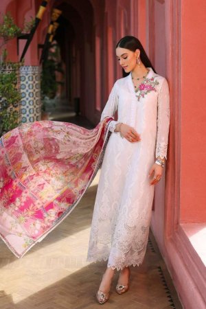 My Fashion Road Noor Luxury Chikankari Lawn 2023 by Sadia Asad | D1 – A
