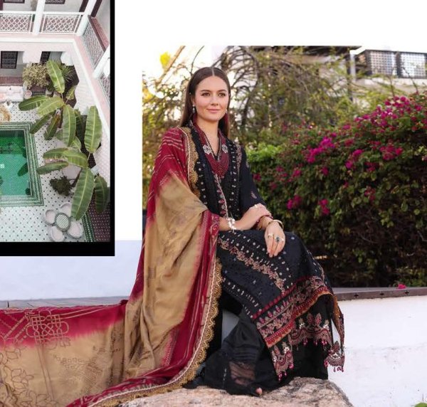 My Fashion Road Noor Luxury Chikankari Lawn 2023 by Sadia Asad | D11 – B
