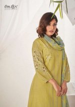 My Fashion Road Omtex Jivika Fancy Cut Work Traditional Cotton Suit | Yellow