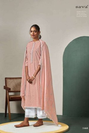 My Fashion Road Sava Pehr Exclusive Designer Fancy Cotton Salwar Kameez | Lightpink