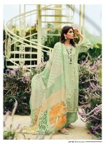 My Fashion Road Varsha A Printed Canvas Exclusive Muslin Partywear Ladies Suit | Green