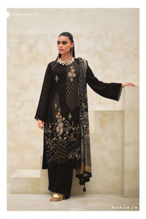 My Fashion Road Varsha Charm Of Spring Exclusive Muslin Ladies Suit | Black