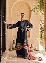 My Fashion Road Varsha Mughal Garden Designer Muslin Pakistani Pattern Suit | Black