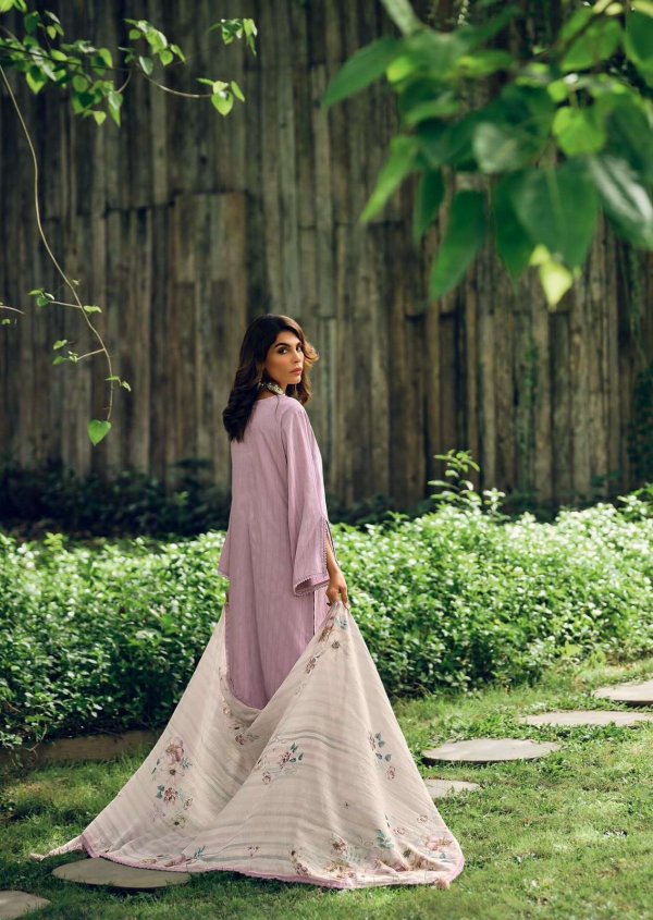 My Fashion Road Varsha Summer Breeze Designer Muslin Salwar Suit | Purple