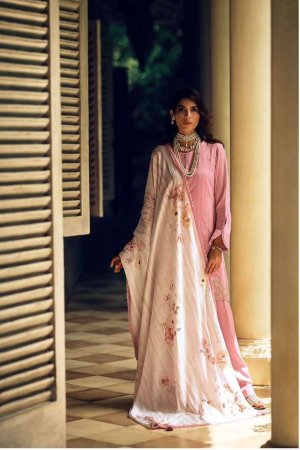 My Fashion Road Varsha Summer Breeze Designer Muslin Salwar Suit | Peach