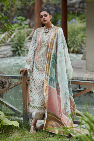 My Fashion Road Crimson Luxury Lawn By Saira Sakira Unstiched Collection 2023 | D5 A