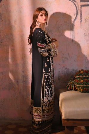 My Fashion Road Qalamkar Luxury Formals Unstitched Wedding Collection’23 | MAHENOOR