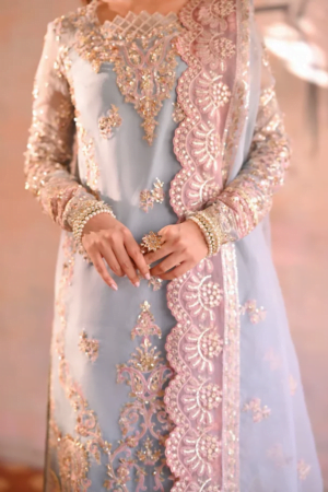 My Fashion Road Qalamkar Luxury Formals Unstitched Wedding Collection’23 | NELOFER