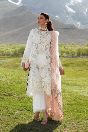 My Fashion Road Crimson Luxury Lawn By Saira Sakira Unstiched Collection 2023 | D1 A