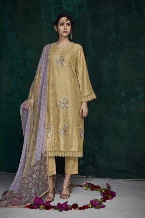 My Fashion Road Kimora Heer Farida Satin Cotton Dress Material | 9042