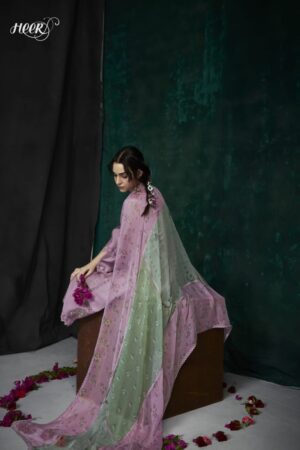 My Fashion Road Kimora Heer Farida Satin Cotton Dress Material | 9044