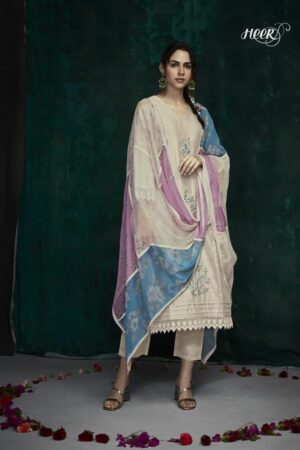 My Fashion Road Kimora Heer Farida Satin Cotton Dress Material | 9046