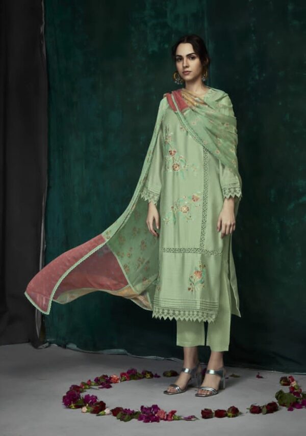 My Fashion Road Kimora Heer Farida Satin Cotton Dress Material | 9048
