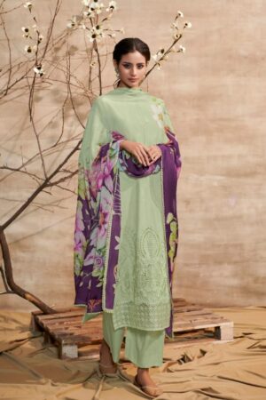 My Fashion Road Kimora Heer Shabiba Plazzo Dress Material | 9091
