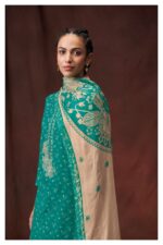 My Fashion Road Ganga Achira Pant Style Unstitched Dress Material | Blue