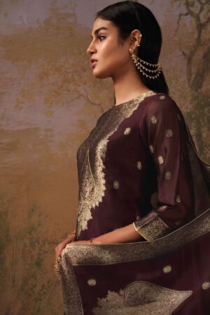 My Fashion Road Ganga Ateet Plazzo Unstitched Dress Material | C1360
