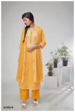My Fashion Road Ganga Bhoomi Plazzo Dress Material | Yellow