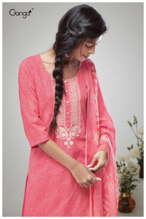 My Fashion Road Ganga Bhoomi Plazzo Dress Material | Pink