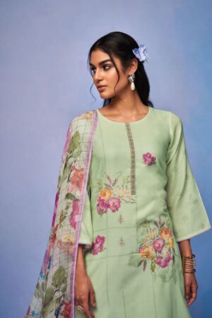 My Fashion Road Ganga Gulmohar Plazzo Dress Material | C1428