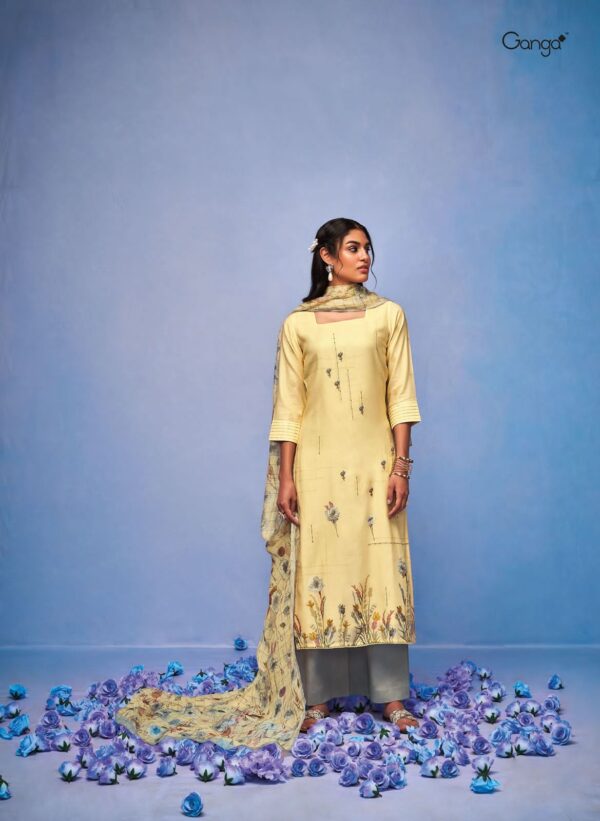 My Fashion Road Ganga Gulmohar Plazzo Dress Material | C1430