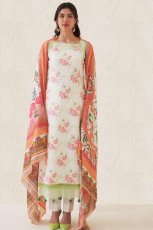 My Fashion Road Zara Hayaat Luxury Lawn Unstitched Summer Collection 2023 | Design 05