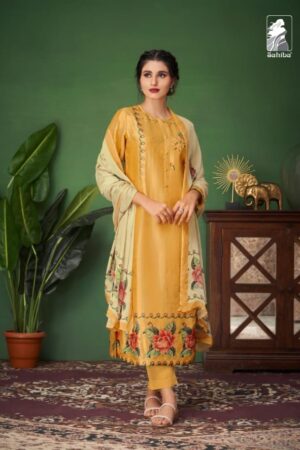 My Fashion Road Sahiba Surkh Cotton Lawn Pant Style Suit | 1375