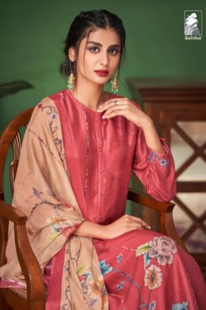 My Fashion Road Sahiba Surkh Cotton Lawn Pant Style Suit | 1380