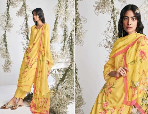 My Fashion Road Ganga Dione Fancy Print Premium Cotton Branded Ladies Suit | C1443