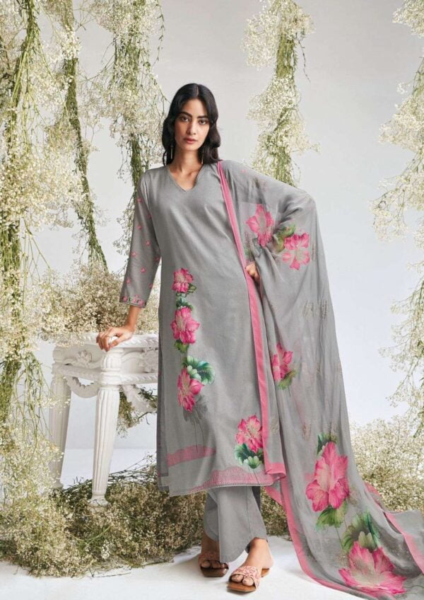 My Fashion Road Ganga Dione Fancy Print Premium Cotton Branded Ladies Suit | C1441