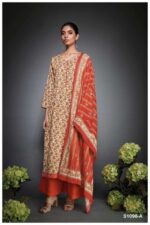 My Fashion Road Ganga Disha Fancy Ladies Branded Cotton Suit | Orange