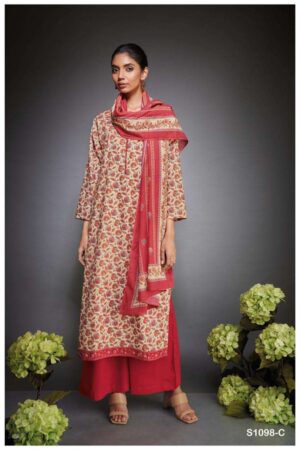 My Fashion Road Ganga Disha Fancy Ladies Branded Cotton Suit | Red